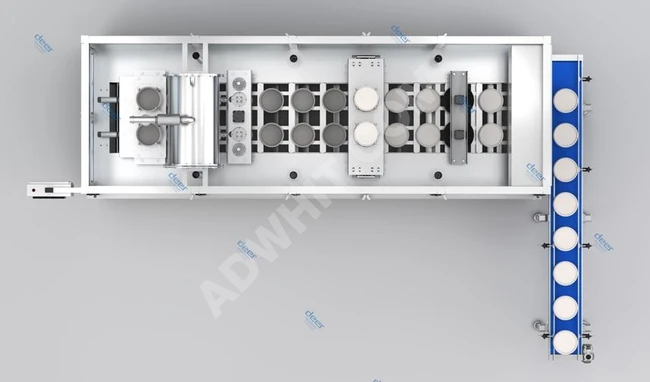 Cup filling and sealing machine