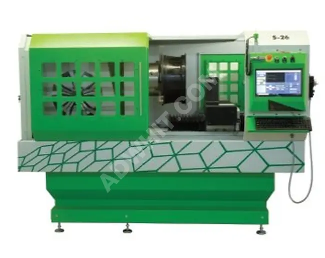 CNC balancing machine for turning the surface of the rim