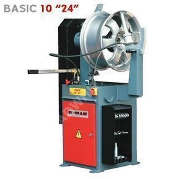 Manual hydraulic machine for adjusting rims 10-24 inches