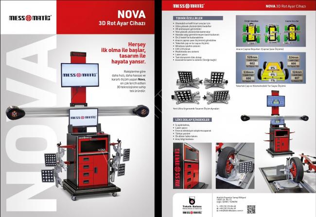 Nova model three-dimensional wheel alignment machine