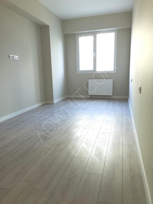 An empty 3+1 apartment for rent in the Babacan Premium complex with a master bathroom