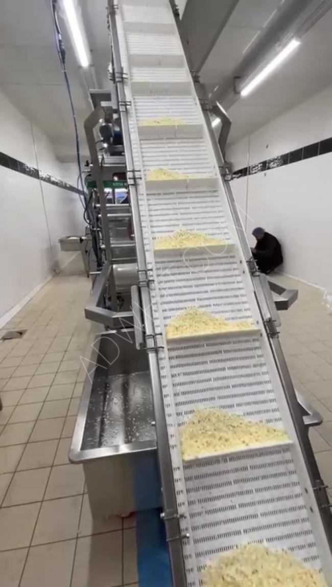 Fmk Makina  ماكينة تغليف الجبن بميزانين (مبشور. مكعبات)
