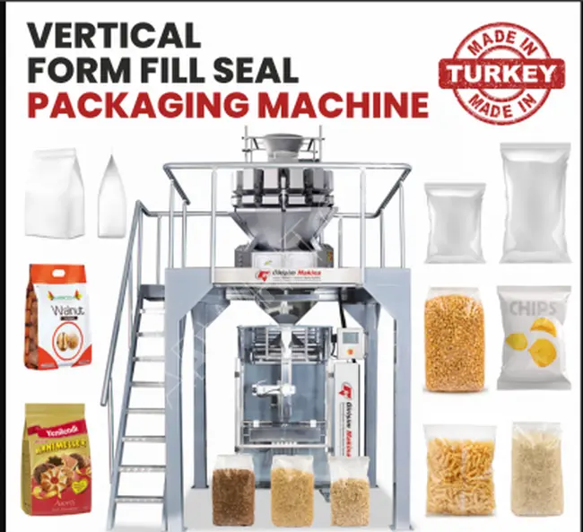 Vertical FFS Packaging Machine with 10-head Multihead Weigher