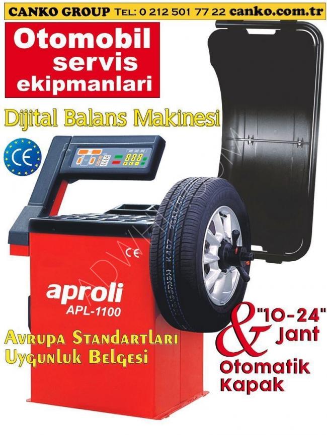 Digital tire balancing machine