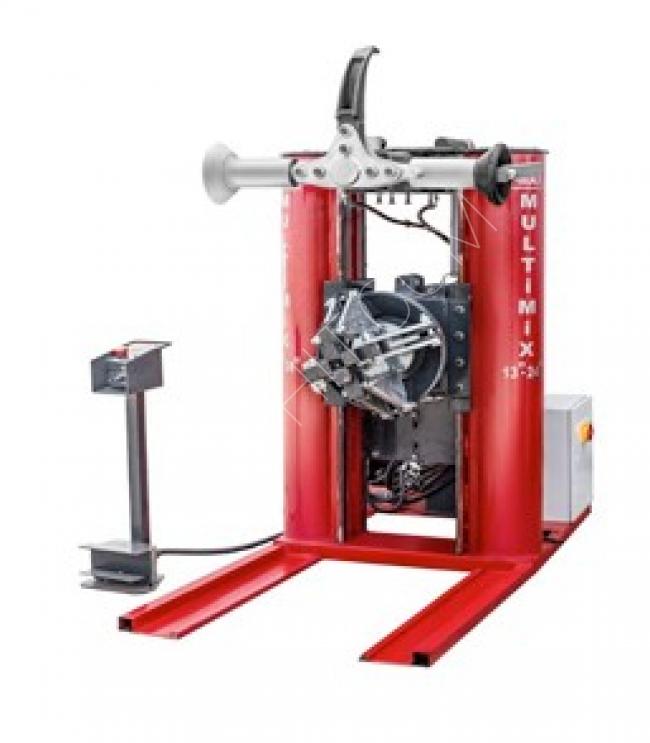 Tire changing machine for cars and trucks