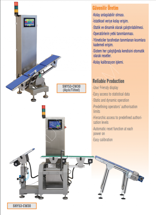 SNY53-CW30-A - Automatic packaging machine with a scale