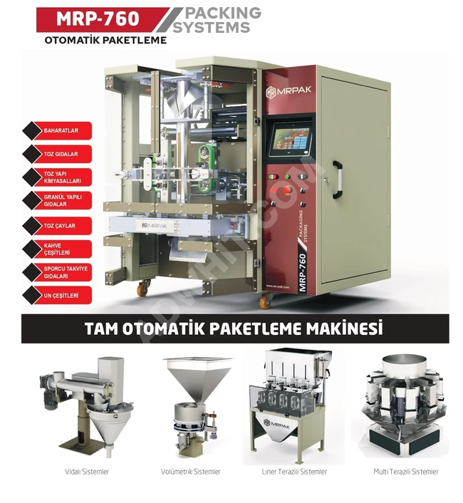 Volumetric Filling Machine 15-70 Packets/Minute - Vertical Filling Machine