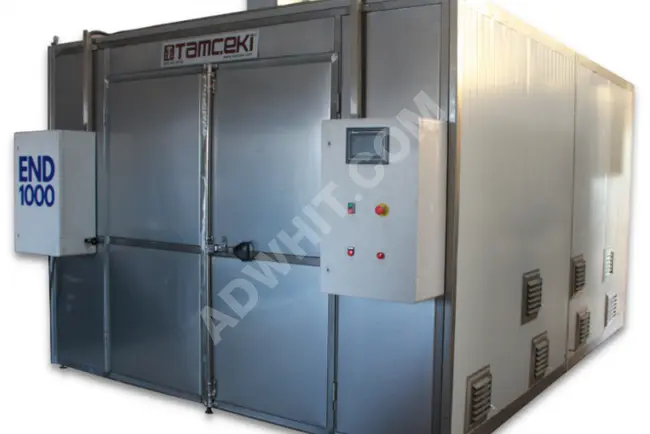 Industrial food drying machine with a capacity of 3000 kg