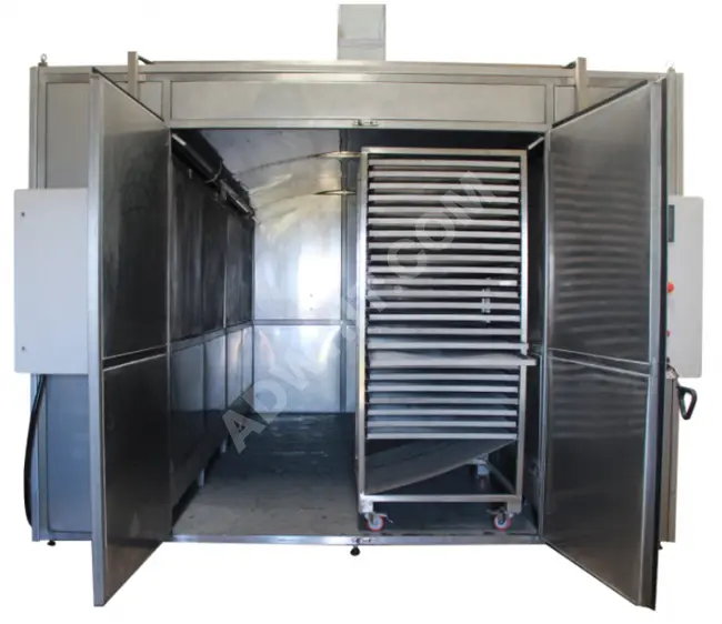 Industrial food drying machine with a capacity of 3000 kg