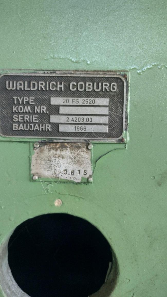 Plano taşlama makinesi Waldrich-Coburg 20 FS 2520