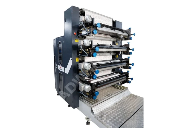 Flexographic printing machine for colored paper cups with a speed of 325 strokes per minute