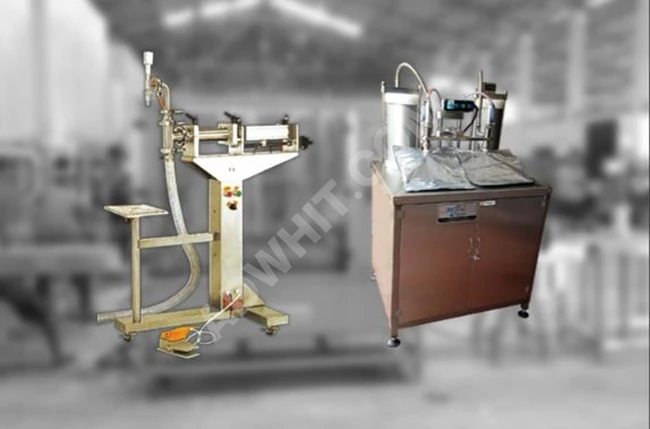 Volumetric filling machine with a capacity of 12-16 pieces per minute