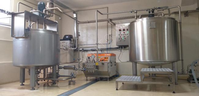 Pasteurized ice cream cooking and cooling unit