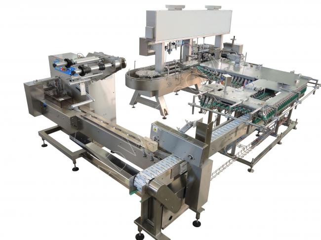 Ice cream filling machine with a capacity of 1,000 - 20,000 pieces per hour