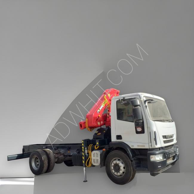 Iveco Eurocargo 180E25 truck equipped with a new 6-ton crane