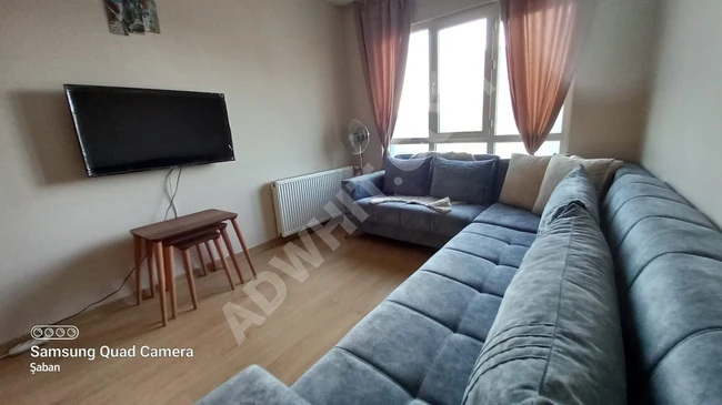 rezidans içinde yıllık kiralık full eşyalı 1+1 daire