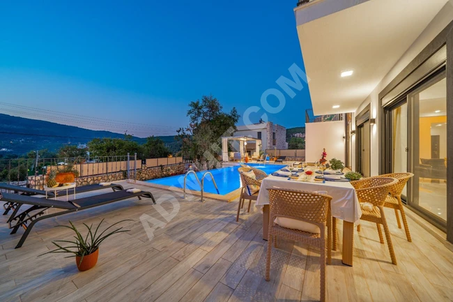 Villa for rent with a private pool, accommodates 8 people in Kaş