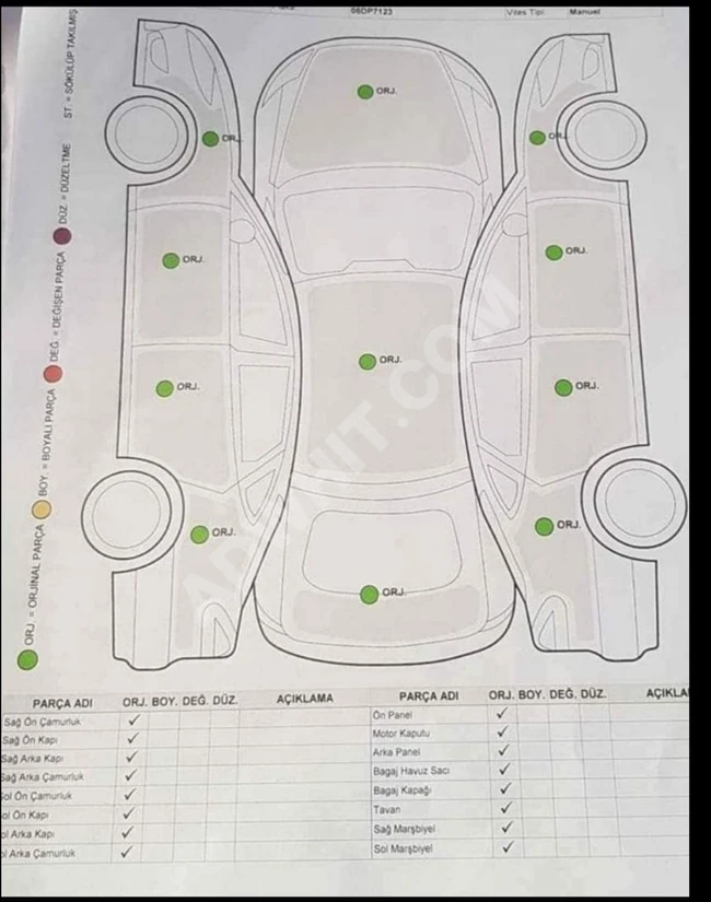 Cil satılık Otomatik vites 