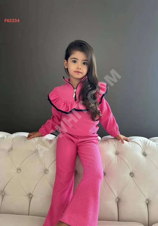 Girls' long-sleeve pajamas