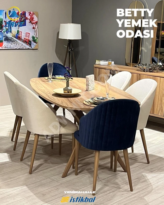 Dining table with six chairs from the brand İSTİKBAL