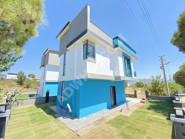 3+1 Villa for sale with underfloor heating, sea, and nature view