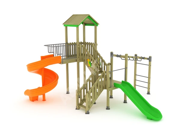 Wooden outdoor games for children