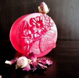 Natural rose soap