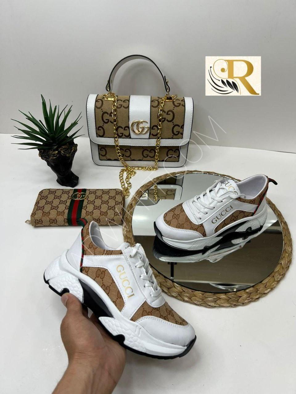 gucci bag and shoes set